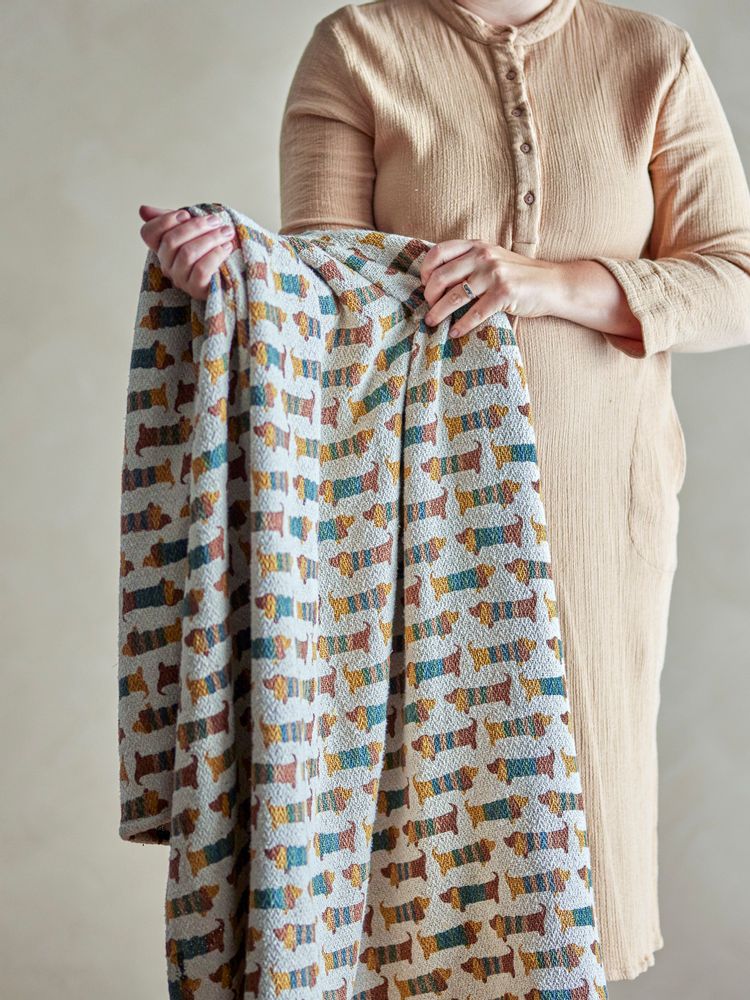 Plaids - Charlie Plaid, Marron, Coton recyclé - BLOOMINGVILLE MINI
