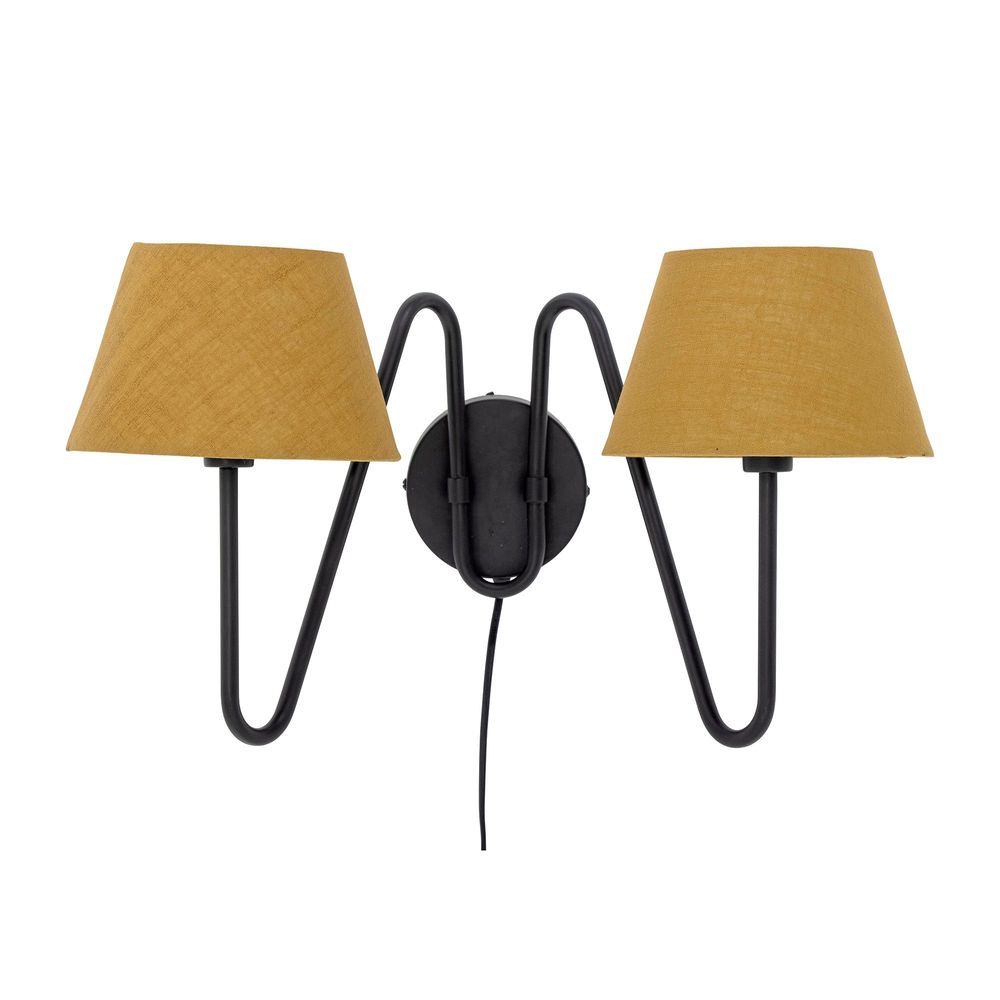 Wall lamps - Letty Wall Lamp, Black, Metal - BLOOMINGVILLE MULTIBRAND HOUSE