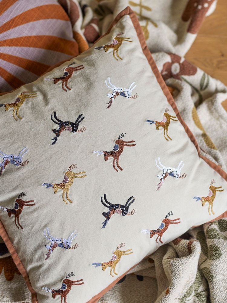 Coussins - Doglas Coussin, Marron, Coton  - BLOOMINGVILLE MINI