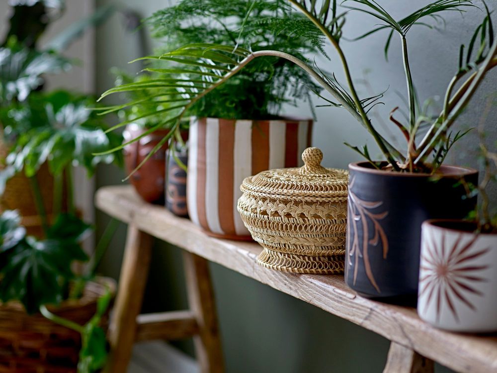Flower pots - Idris Deco Flowerpot, White, Terracotta - BLOOMINGVILLE MULTIBRAND HOUSE