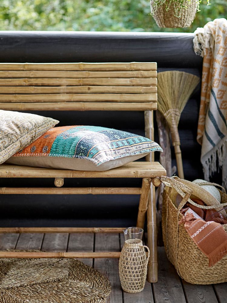 Throw blankets - Fini Throw, Yellow, Recycled Cotton - BLOOMINGVILLE MULTIBRAND HOUSE