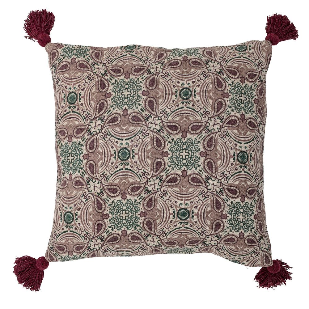 Cushions - Fibi Cushion, Purple, Recycled Cotton - CREATIVE COLLECTION