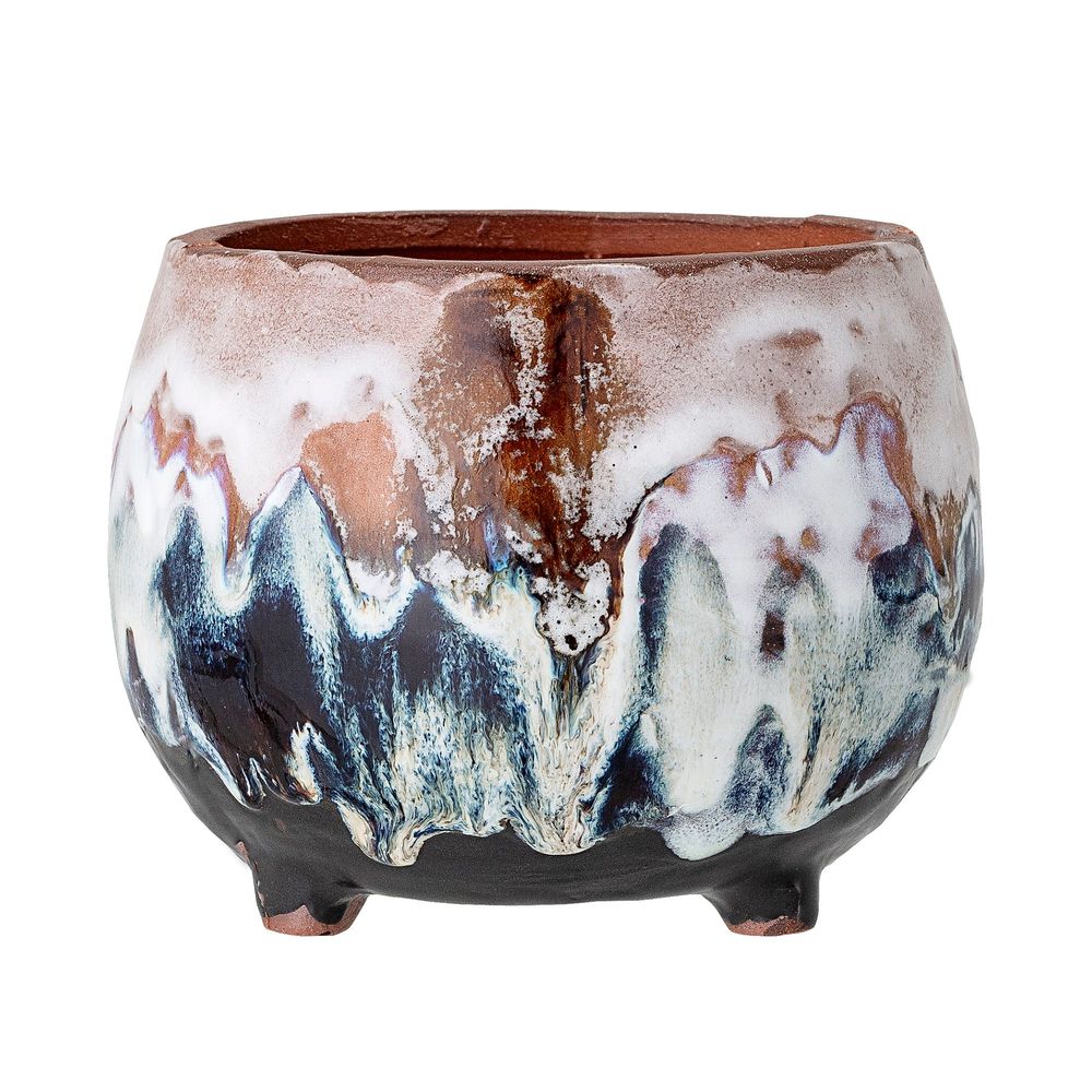 Pots de fleurs - Bjanka Pot de fleurs déco, Marron, Terre cuite - BLOOMINGVILLE MULTIBRAND HOUSE