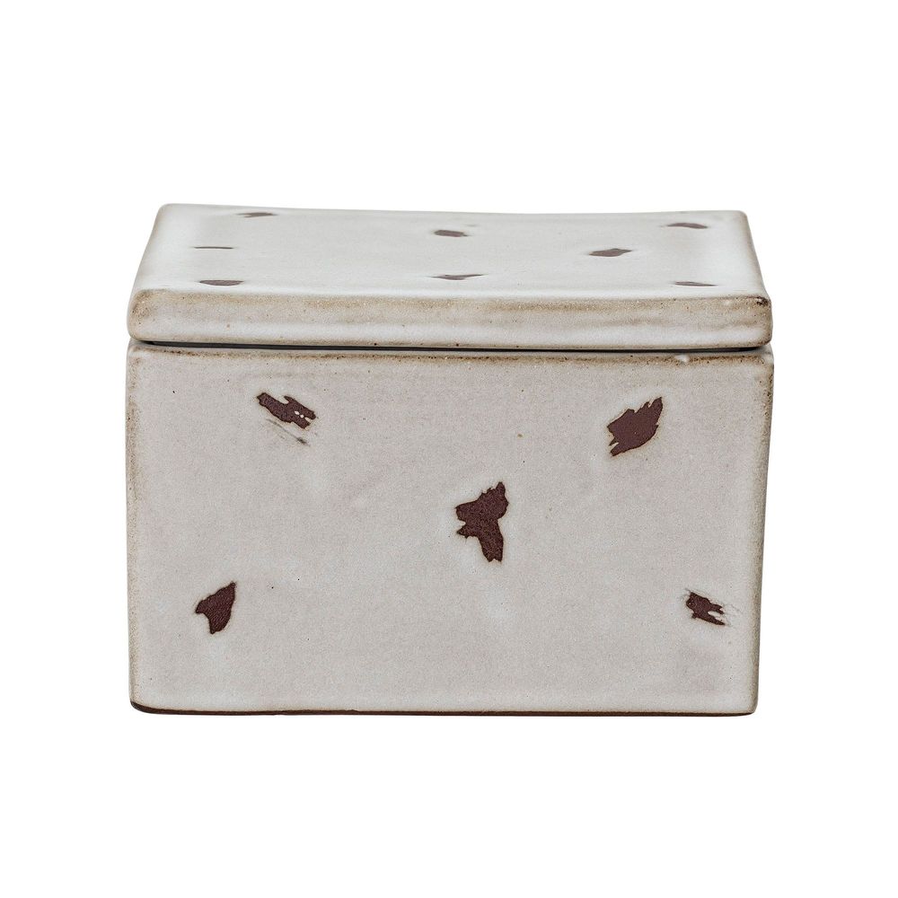 Food storage - Aiza Jar w/Lid, White, Stoneware - CREATIVE COLLECTION