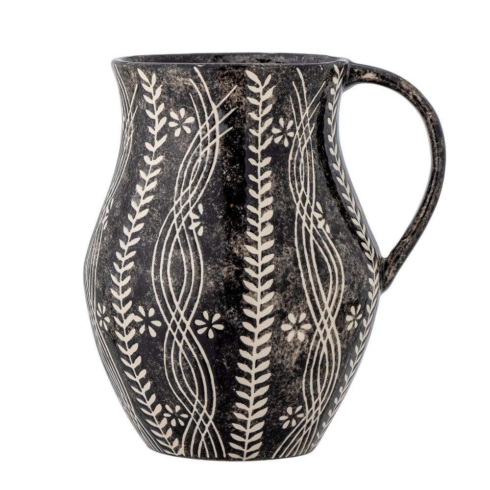 Carafes - Aswan Jug, Black, Stoneware - CREATIVE COLLECTION
