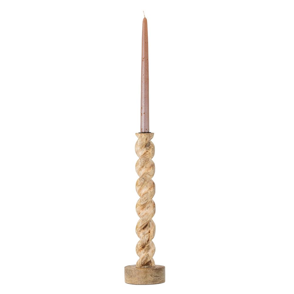 Candlesticks and candle holders - Enrica Candle Holder, Nature, Mango - CREATIVE COLLECTION