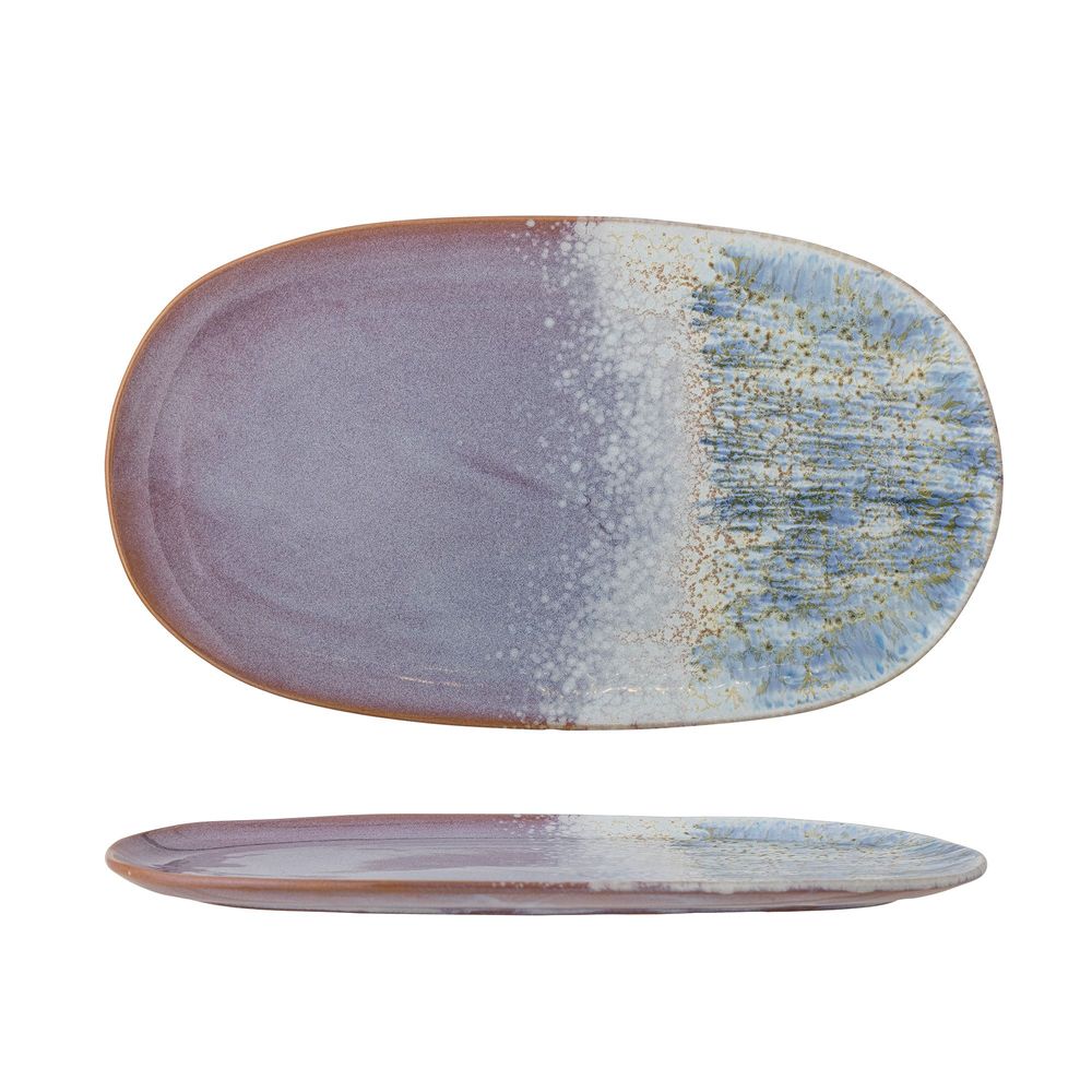 Couverts & ustensiles de cuisine - Cloe Assiette de service, Blue, Grès - CREATIVE COLLECTION