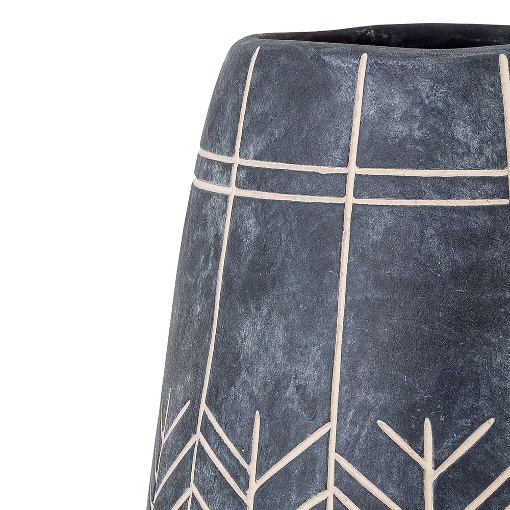 Vases - Mahi Deco Vase, Black, Ceramic - BLOOMINGVILLE MULTIBRAND HOUSE