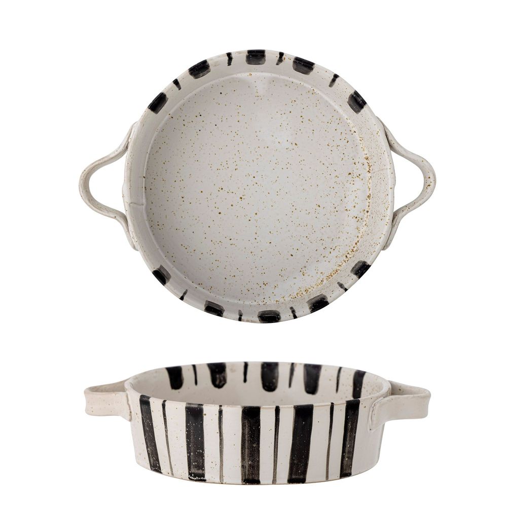 Kitchen utensils - Marita Oven Dish , Black, Stoneware - BLOOMINGVILLE MULTIBRAND HOUSE