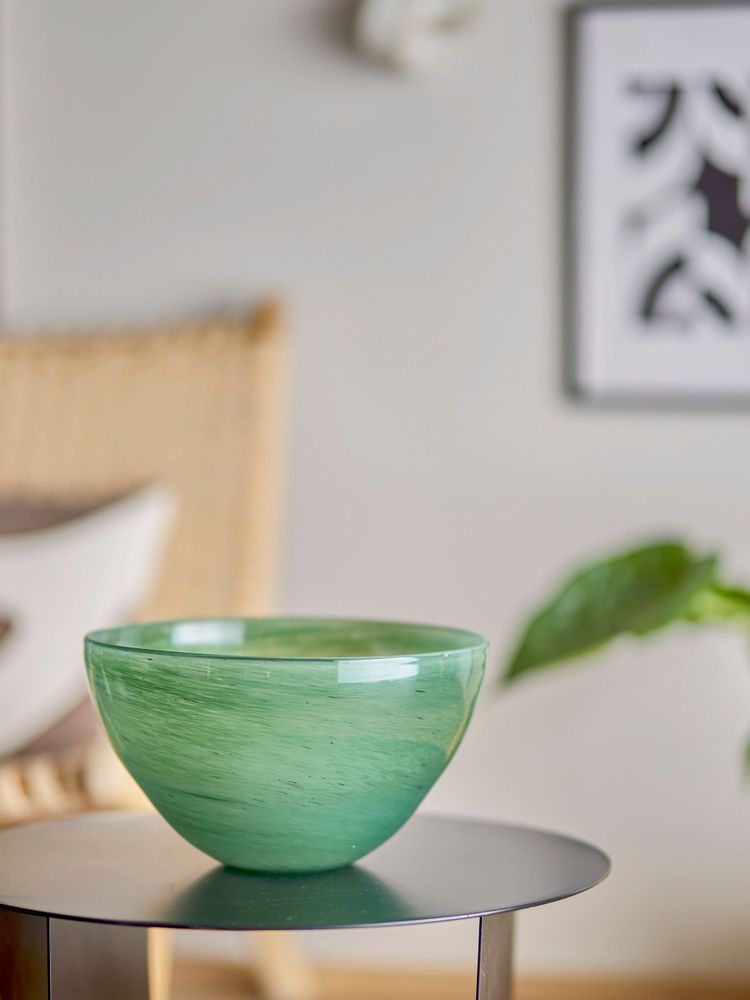 Bowls - Esmaralda Bowl, Green, Glass - BLOOMINGVILLE MULTIBRAND HOUSE
