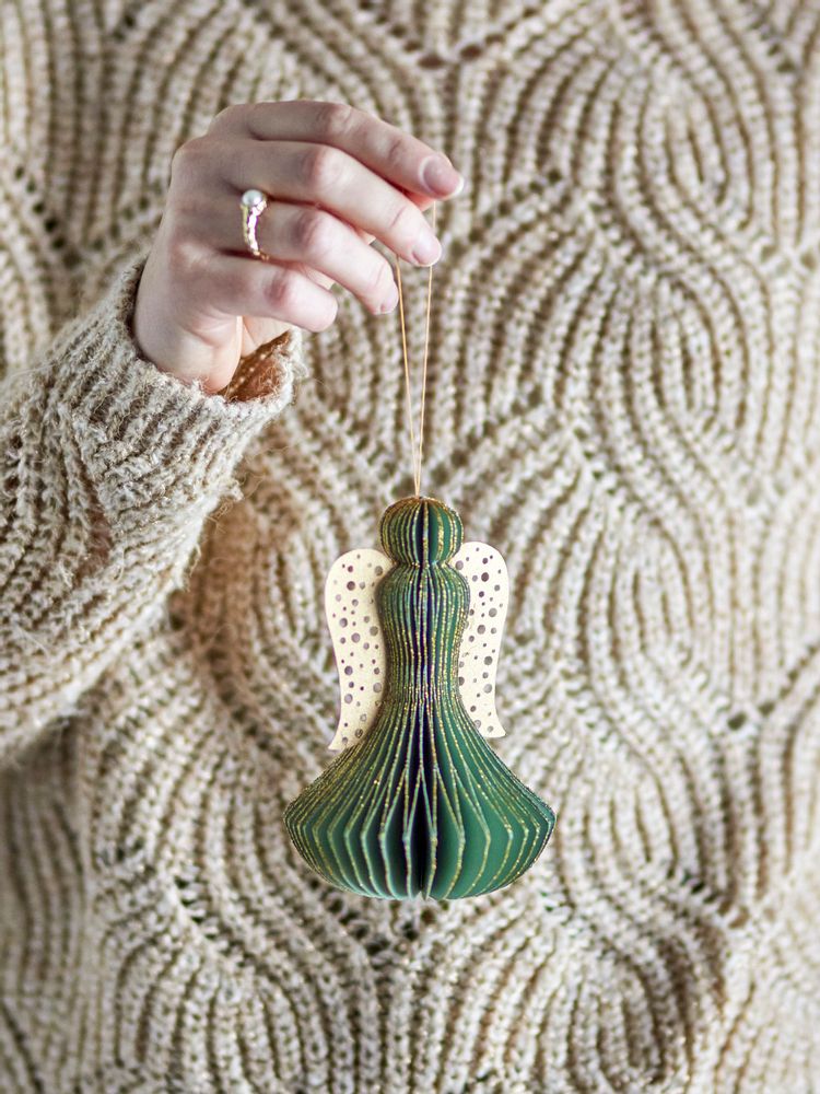 Guirlandes et boules de Noël - Ingi Bibelot, Verte, Papier  - BLOOMINGVILLE MULTIBRAND HOUSE