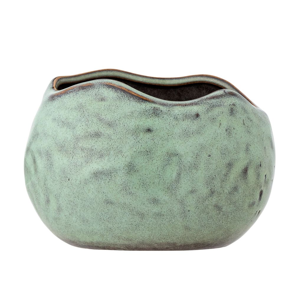 Flower pots - Pennie Flowerpot, Green, Stoneware - BLOOMINGVILLE MULTIBRAND HOUSE