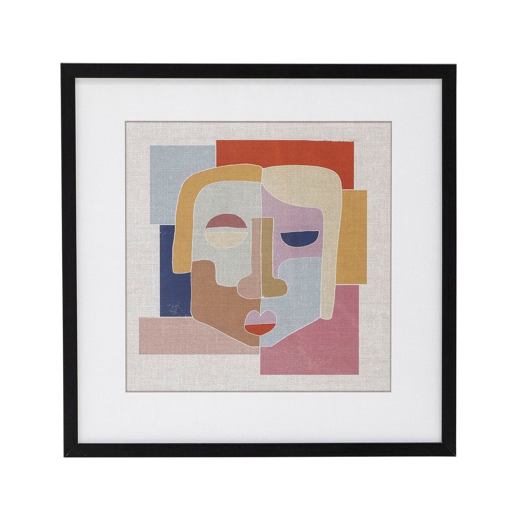 Other wall decoration - Peto Illustration w/ Frame, Black, Pine - BLOOMINGVILLE MULTIBRAND HOUSE