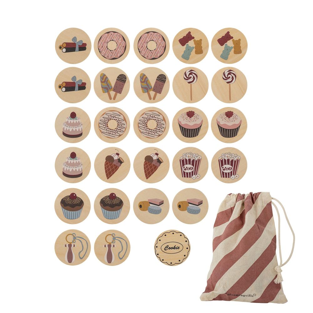 Jouets enfants - Sesse Jeux de mémoire, Nature, Contre-plaqué Set of 26 - BLOOMINGVILLE MINI