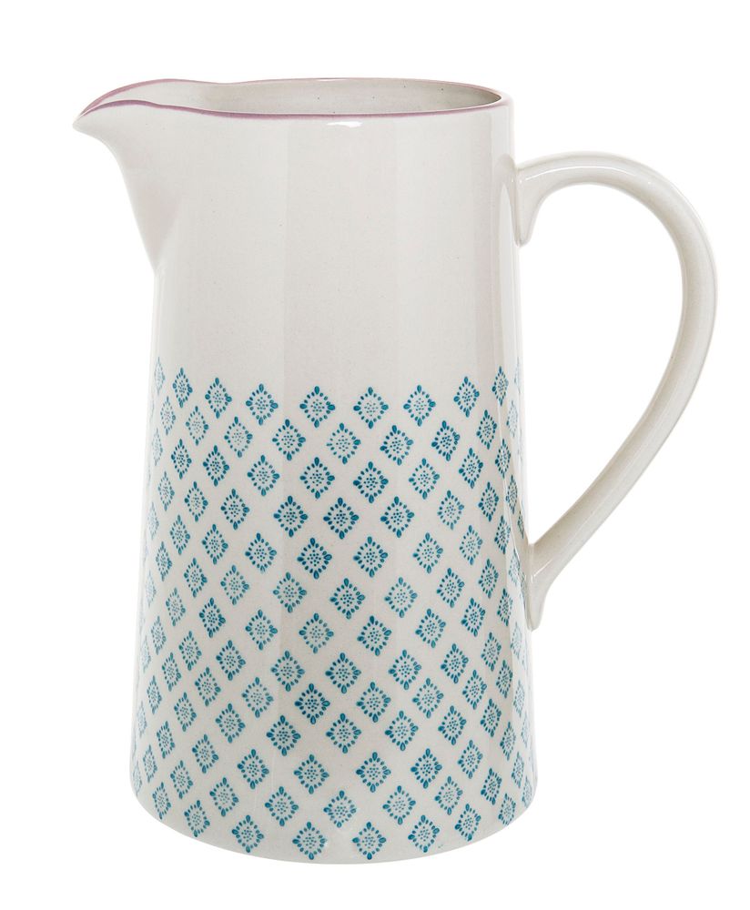 Carafes - Patrizia Jug, Blue, Stoneware  - BLOOMINGVILLE MULTIBRAND HOUSE