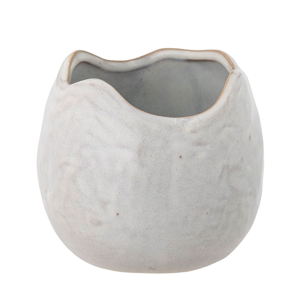 Flower pots - Pennie Flowerpot, White, Stoneware - BLOOMINGVILLE MULTIBRAND HOUSE