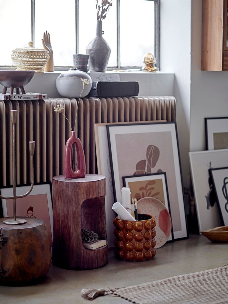 Flower pots - Deia Deco Flowerpot, Brown, Stoneware - BLOOMINGVILLE MULTIBRAND HOUSE