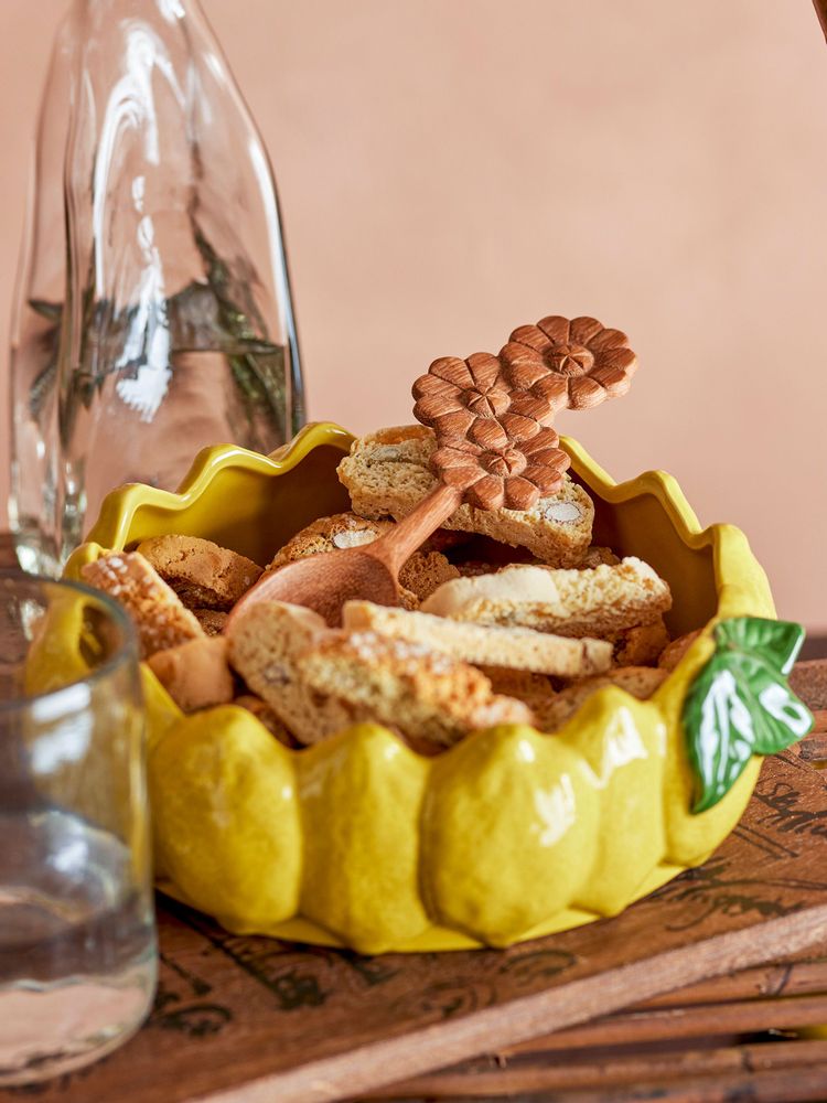 Bowls - Limone Bowl, Yellow, Stoneware - CREATIVE COLLECTION