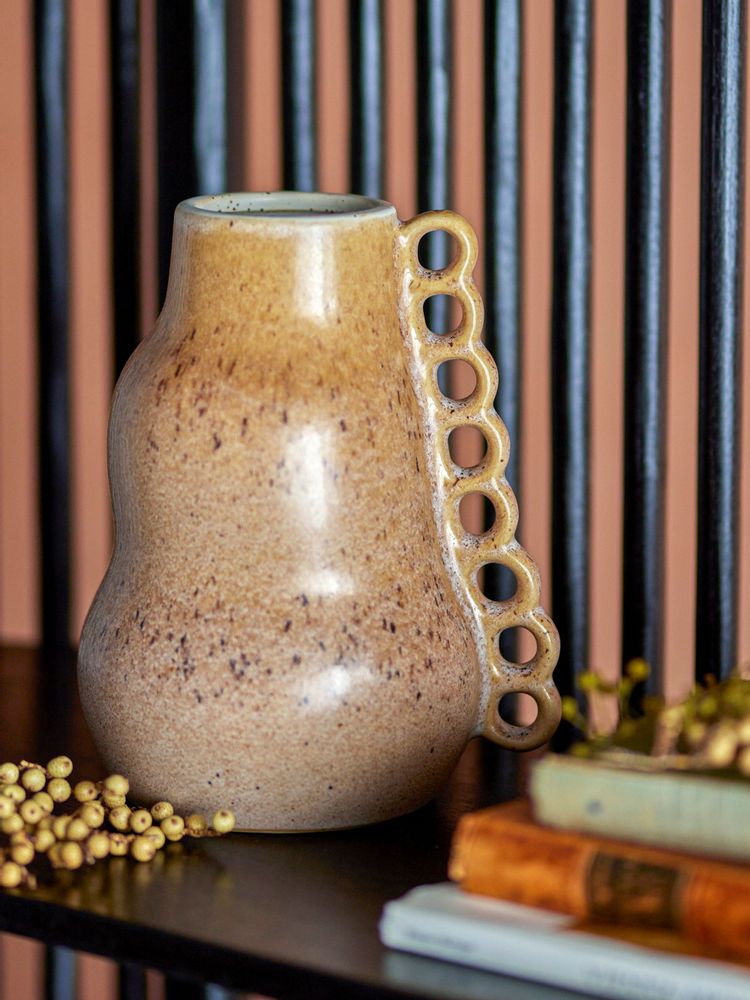 Vases - Souri Vase, Marron, Grès - CREATIVE COLLECTION