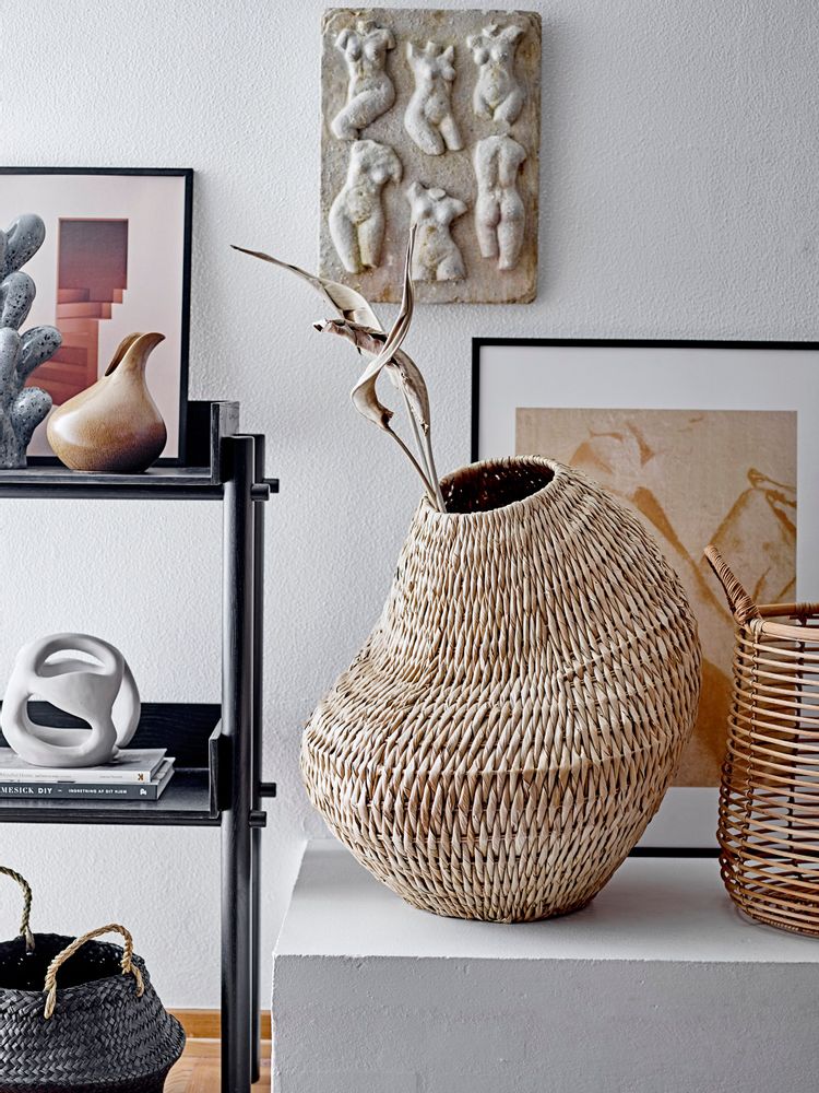 Vases - Amina Vase, Brown, Stoneware - BLOOMINGVILLE MULTIBRAND HOUSE