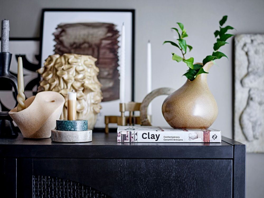Vases - Amina Vase, Brown, Stoneware - BLOOMINGVILLE MULTIBRAND HOUSE