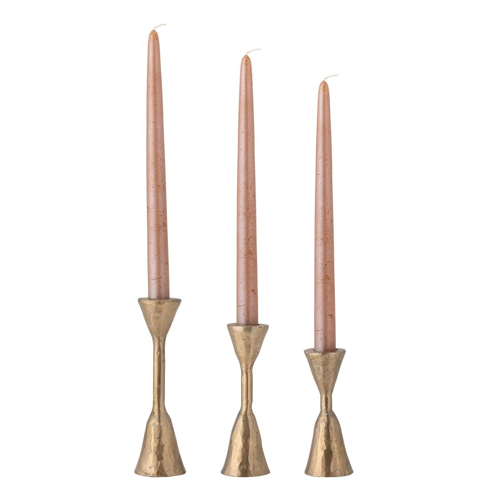 Candlesticks and candle holders - Eloisa Candle Holder, Brass, Metal Set of 3 - CREATIVE COLLECTION