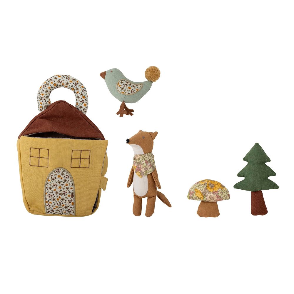 Jouets enfants - Tio Jouet en peluche, Marron, Lin Set of 5 - BLOOMINGVILLE MINI