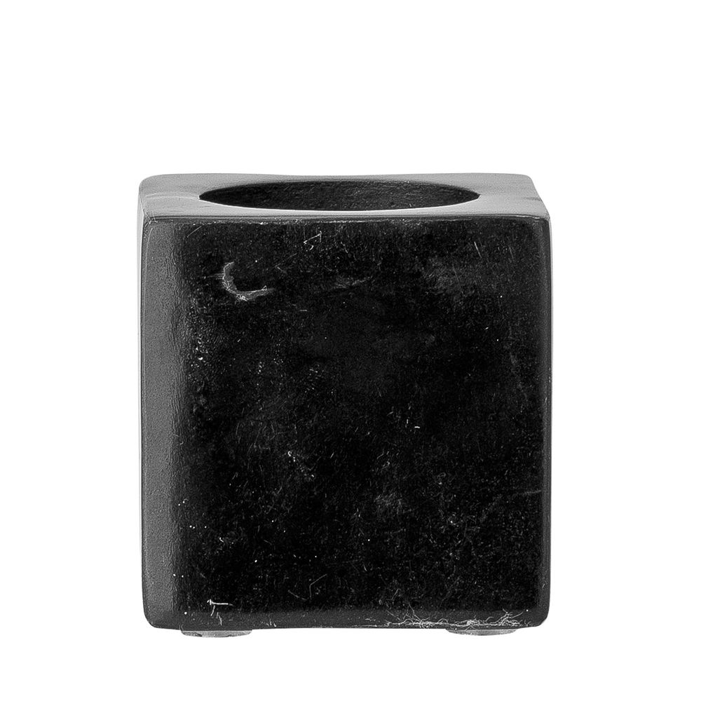 Bougeoirs et photophores  - Estel Photophore, Noir, Pierre ollaire  - BLOOMINGVILLE MULTIBRAND HOUSE