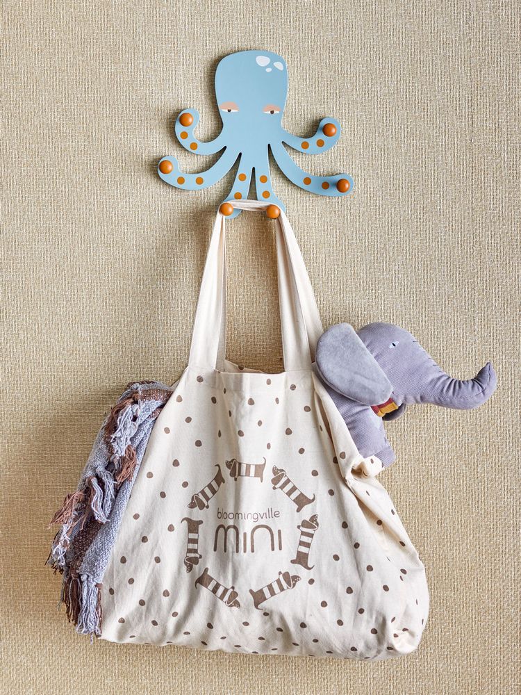 Mounting accessories - Oswall Coat Rack, Blue, Lotus - BLOOMINGVILLE MINI