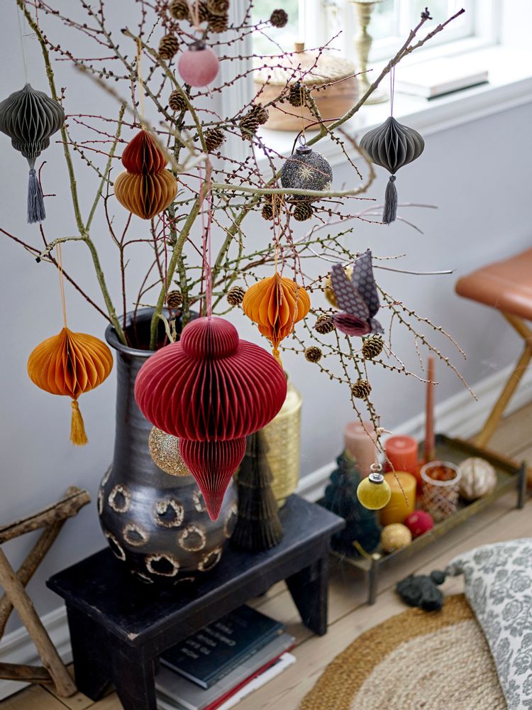 Guirlandes et boules de Noël - Sagalin Bibelot, Marron, MDF - BLOOMINGVILLE MULTIBRAND HOUSE