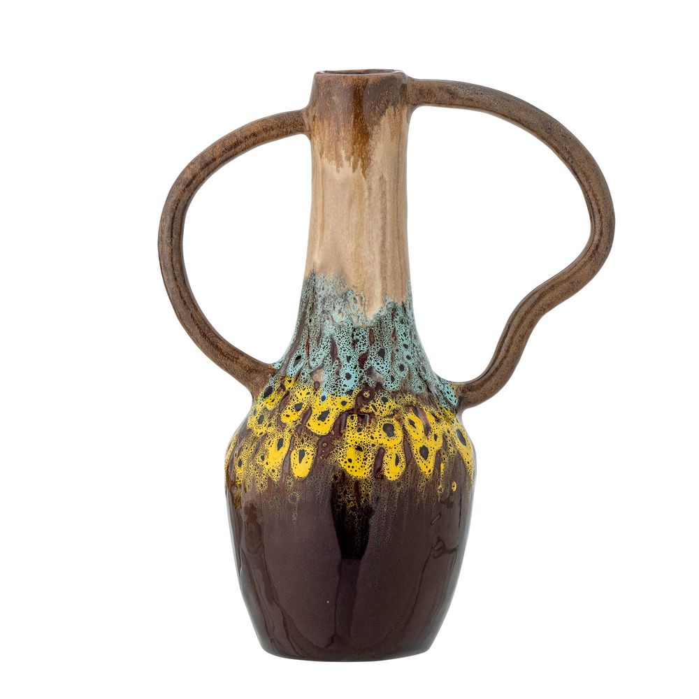 Vases - Mahnoor Vase, Marron, Grès  - CREATIVE COLLECTION