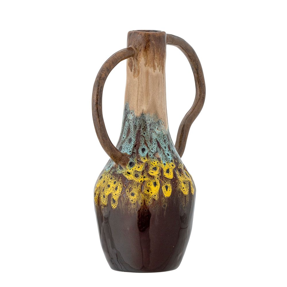 Vases - Mahnoor Vase, Marron, Grès  - CREATIVE COLLECTION