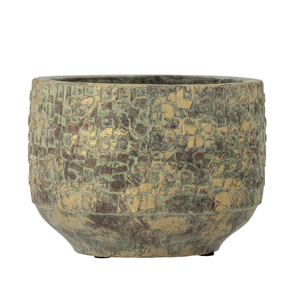 Flower pots - Mawi Deco Flowerpot, Green, Terracotta - CREATIVE COLLECTION