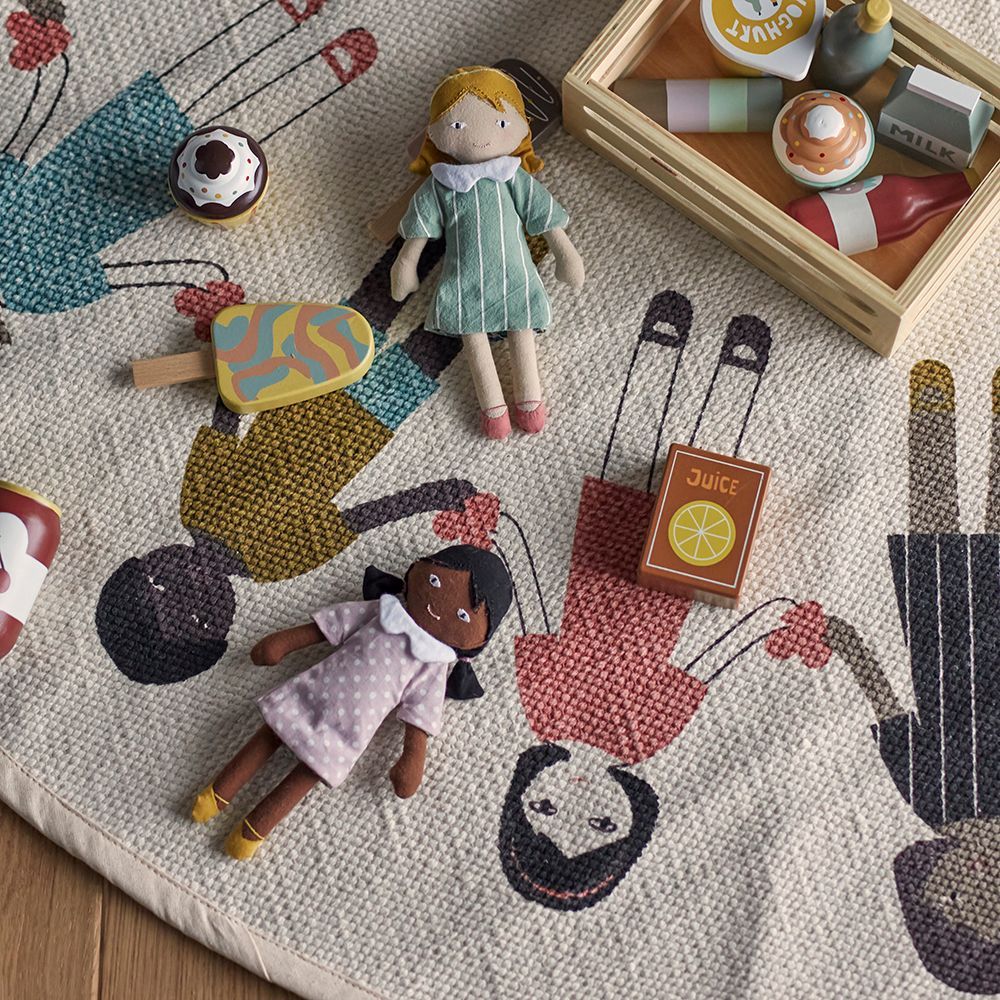 Tapis - Friends Tapis, Nature, Coton - BLOOMINGVILLE MINI