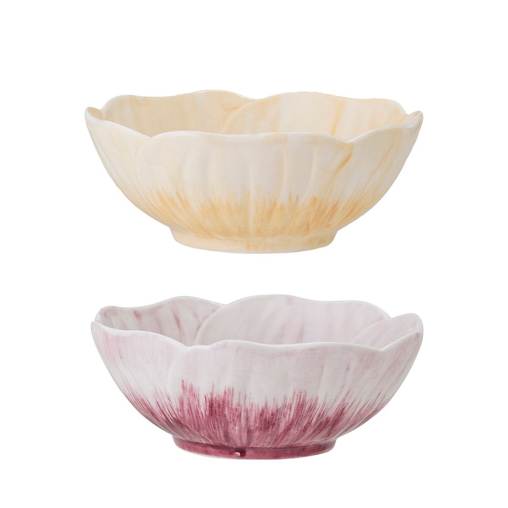 Bowls - Mimosa Bowl, Purple, Stoneware Set of 2 - CREATIVE COLLECTION