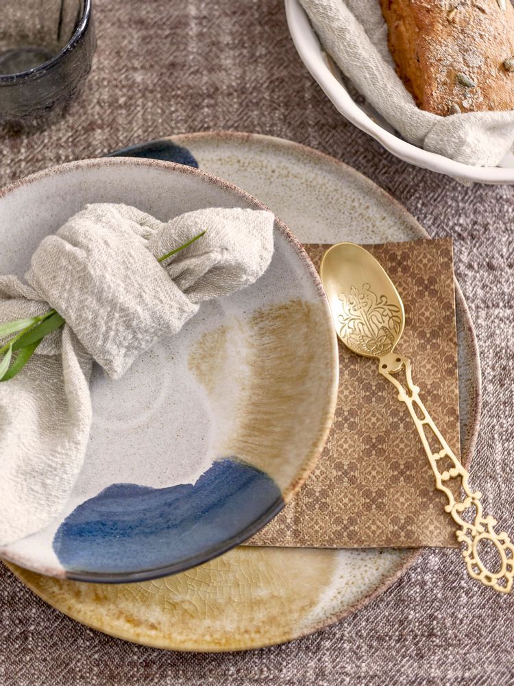 Serviettes - Vishal Serviette, Marron, FSC® Mix, Papier Pack of 20 - BLOOMINGVILLE MULTIBRAND HOUSE