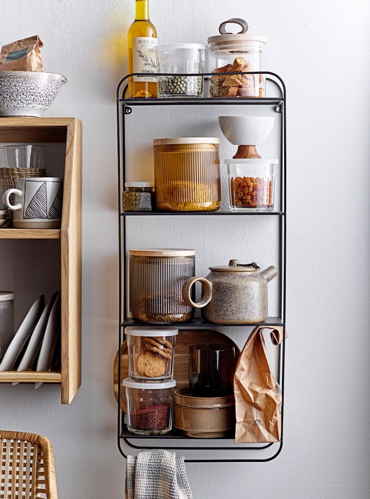 Shelves - Juan Shelf, Black, Metal  - BLOOMINGVILLE MULTIBRAND HOUSE
