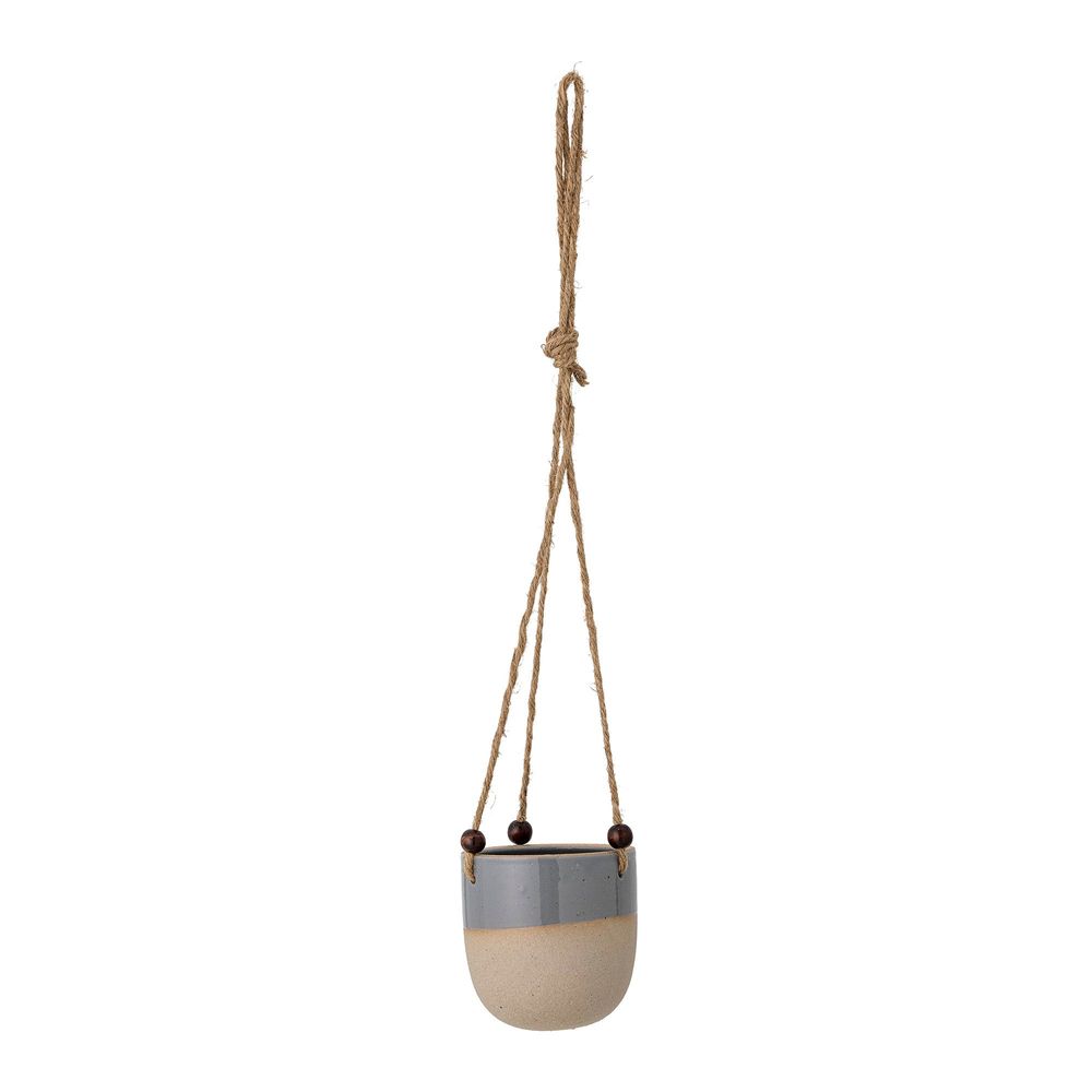 Flower pots - Beyan Flowerpot, Hanging, Blue, Stoneware  - BLOOMINGVILLE MULTIBRAND HOUSE