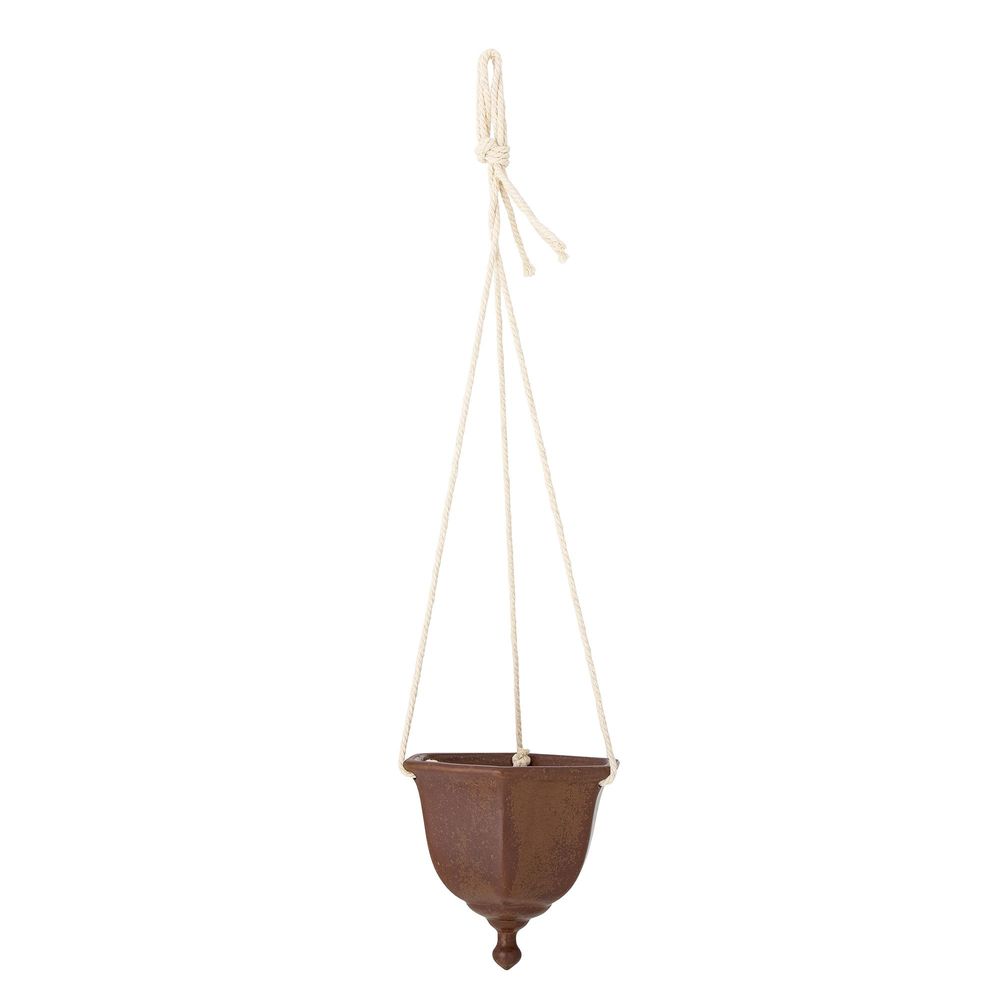 Flower pots - Angi Flowerpot, Hanging, Brown, Stoneware - BLOOMINGVILLE MULTIBRAND HOUSE