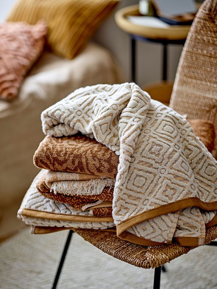 Bath towels - Malou Towel, Nature, Cotton OEKO-TEX® - BLOOMINGVILLE MULTIBRAND HOUSE