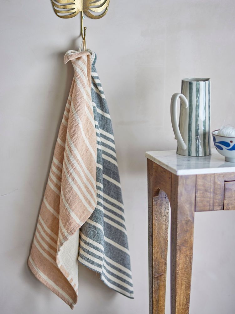 Brushes - Maci Kitchen Towel, Brown, Cotton Set of 2 - CREATIVE COLLECTION