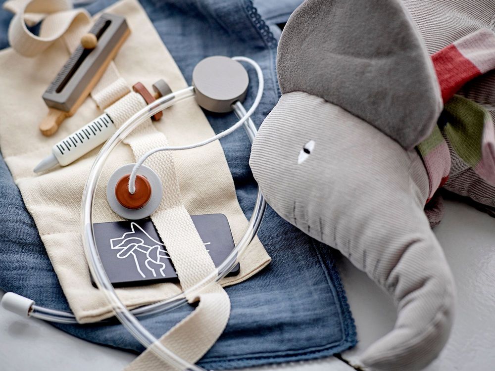 Toys - Ferdinand Soft toy, Grey, Cotton - BLOOMINGVILLE MINI