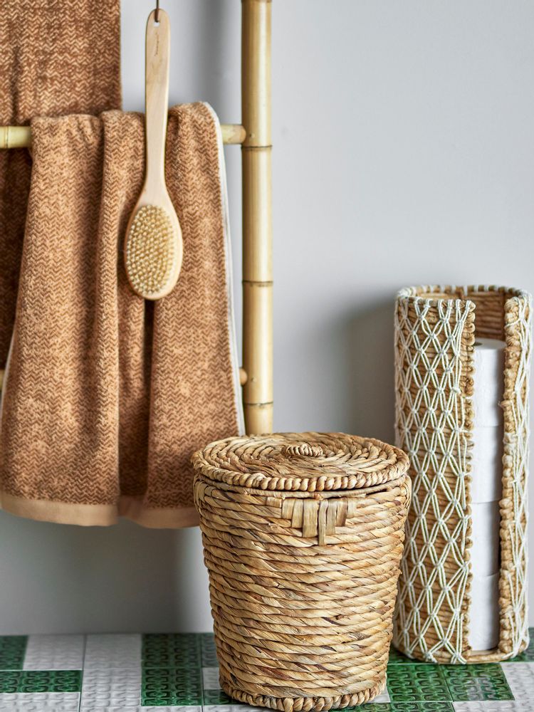 Rangements pour salle de bain - Jussi Porte-rouleau de papier toilette, Nature, Feuille de bananier - BLOOMINGVILLE MULTIBRAND HOUSE
