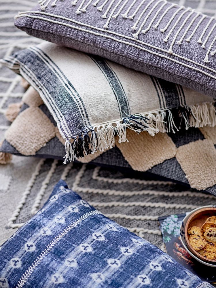 Coussins - Elona Coussin, Gris, Coton  - CREATIVE COLLECTION