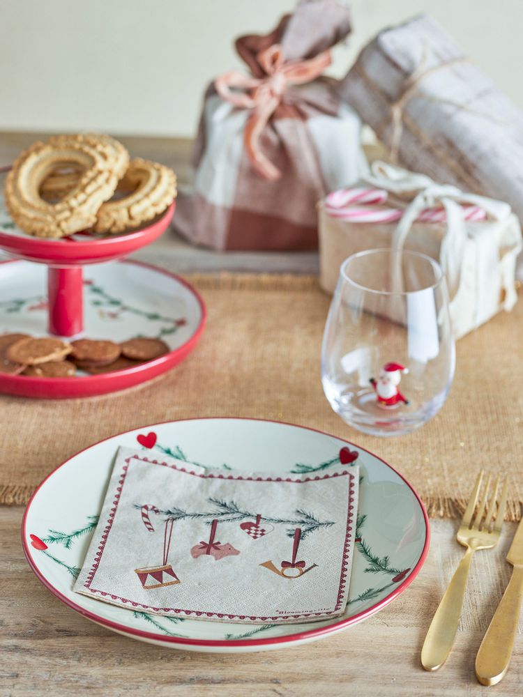 Serviettes - Yule Serviette, Rouge, FSC® Recycled, Papir Pack of 20 - BLOOMINGVILLE MULTIBRAND HOUSE