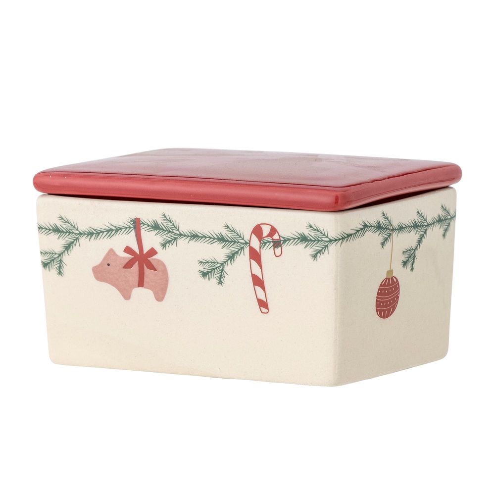 Couverts & ustensiles de cuisine - Yule Boîte à beurre, Rouge, Grès  - BLOOMINGVILLE MULTIBRAND HOUSE