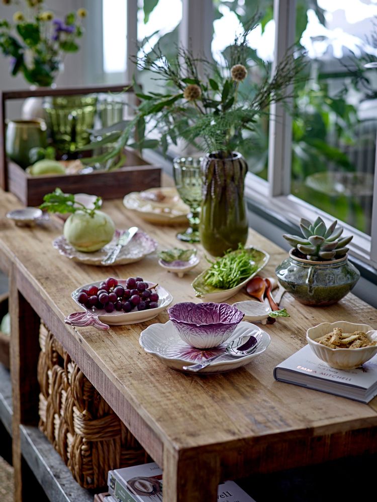 Everyday plates - Mimosa Plate, Purple, Stoneware  - CREATIVE COLLECTION