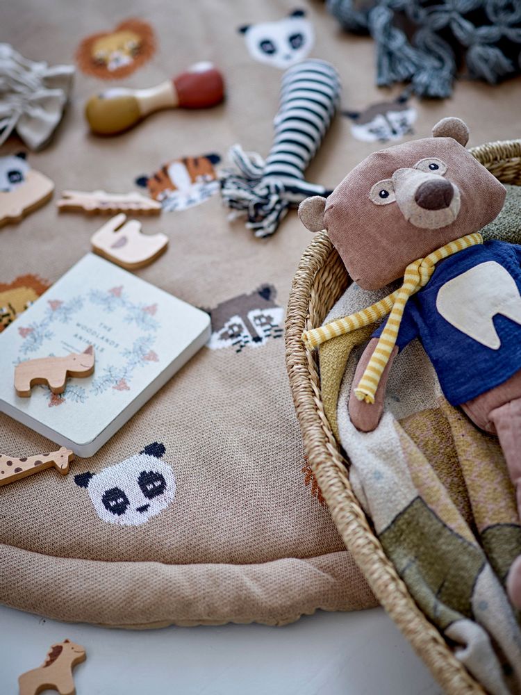 Accessoires pour puériculture - Miko Contre-plaqué, Marron, Coton OEKO-TEX® - BLOOMINGVILLE MINI