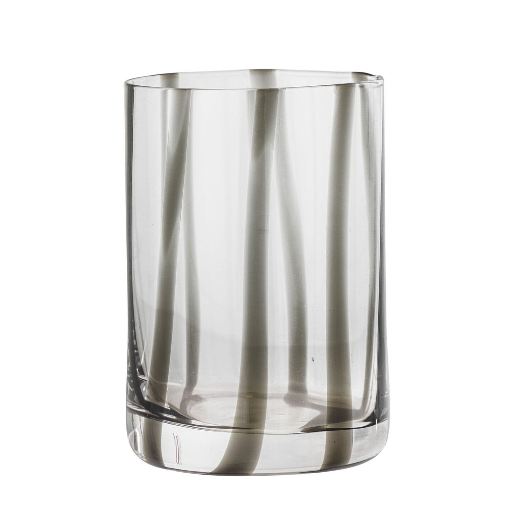 Glass - Silja Drinking Glass, Black, Glass - BLOOMINGVILLE MULTIBRAND HOUSE