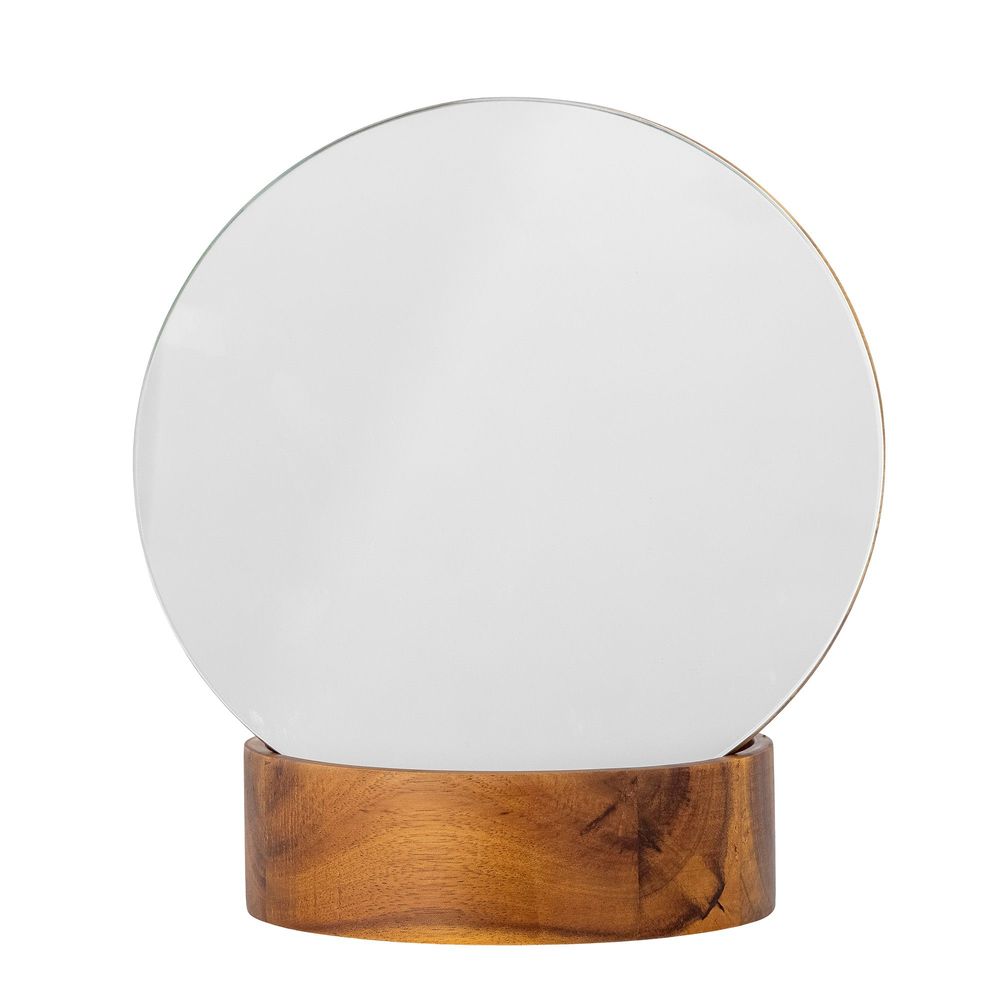 Mirrors - Rita Table Mirror, Brown, Acacia - BLOOMINGVILLE MULTIBRAND HOUSE